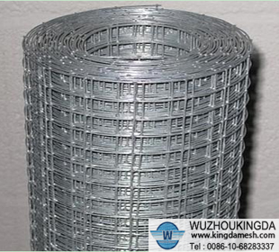 Welded wire mesh roll