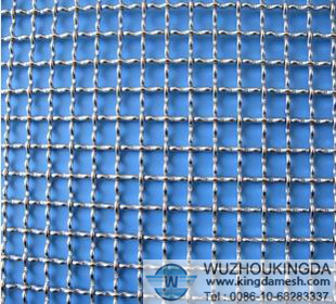 Low carbon steel crimped wire mesh