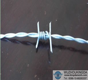 Traditional twisted barbed wire