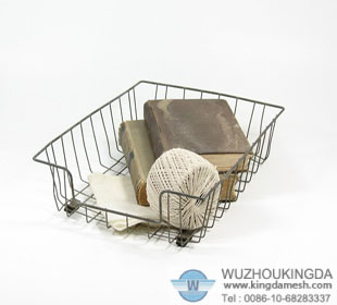 Wire file tray basket