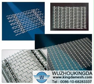 Galvanized woven crimped mesh