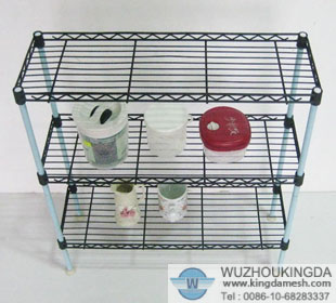 Decorative wire shelving