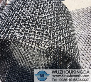 galvanized flat top crimp mesh.