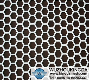 Decorative Hexagonal Flat Perforated Sheet