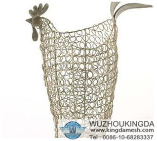 Tall wire basket