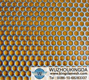 Low carbon steel perforated metal panel