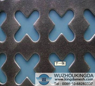 Stainless steel perforated metal panel