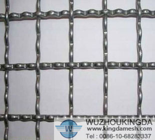 White Steel crimped woven mesh